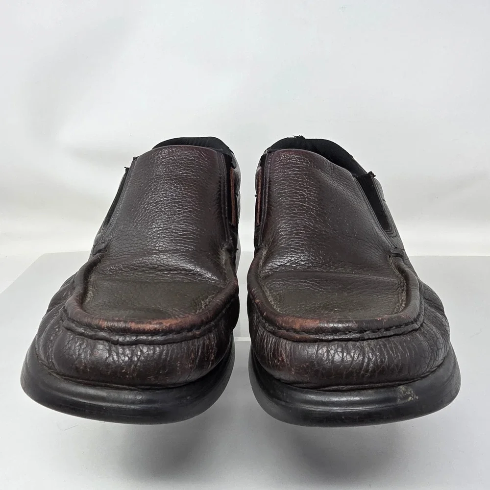SAS Slip On Loafers Mens 9 M Soft Step Tripad Comfort Brown Leather Shoes Fair